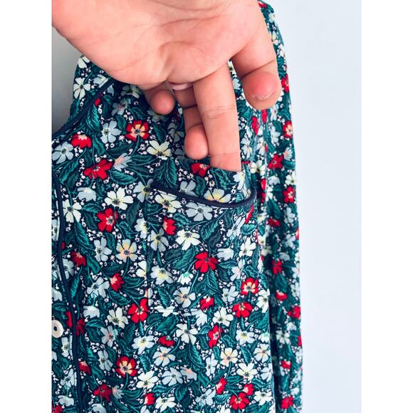 Pajama Set Pants Long Sleeve XS Floral Cozy Soft - Picture 5 of 9